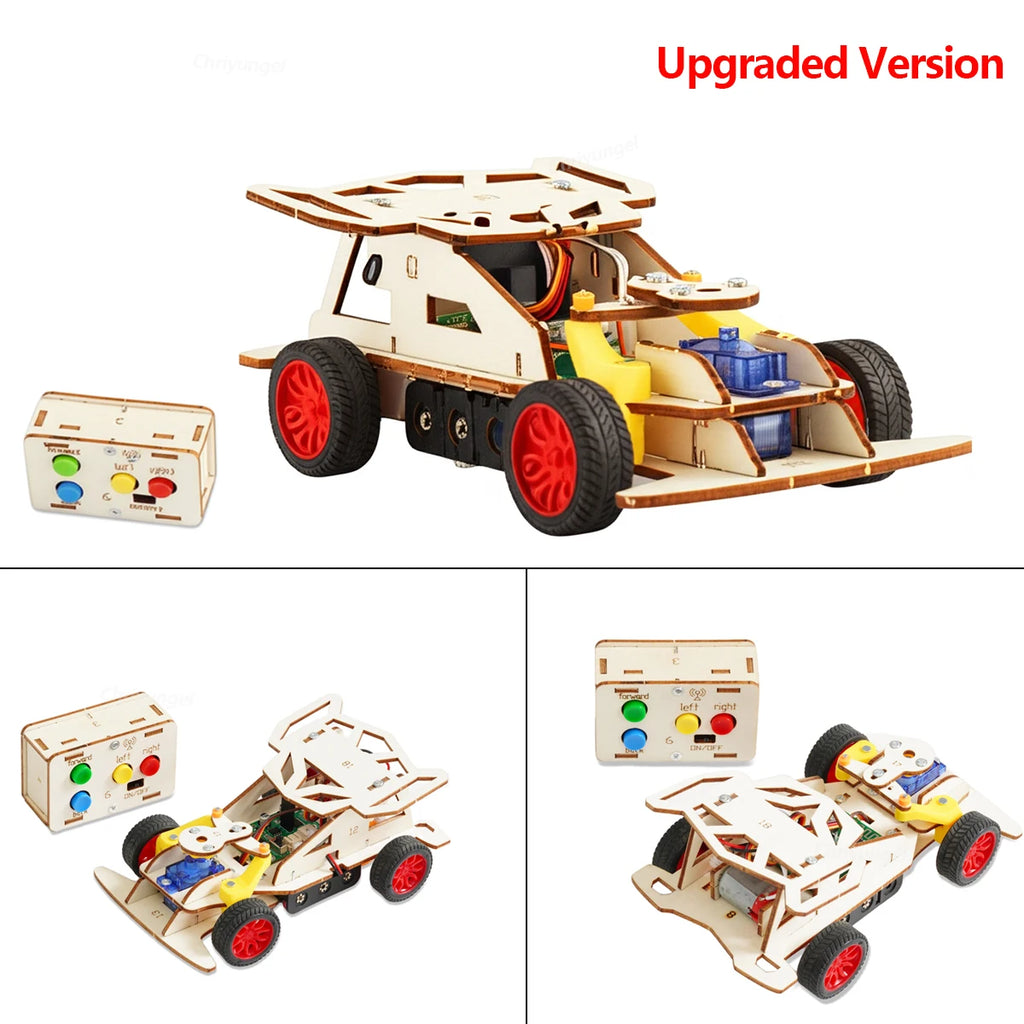 Wooden Remote Control Car Kit