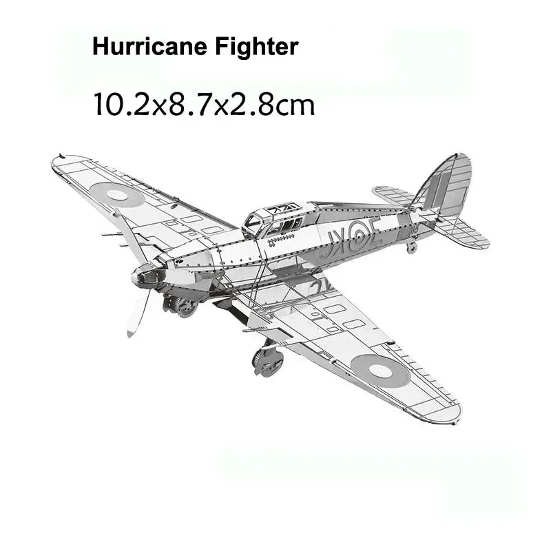 3D Metal Puzzles (Planes, Ships, Flying saucers)