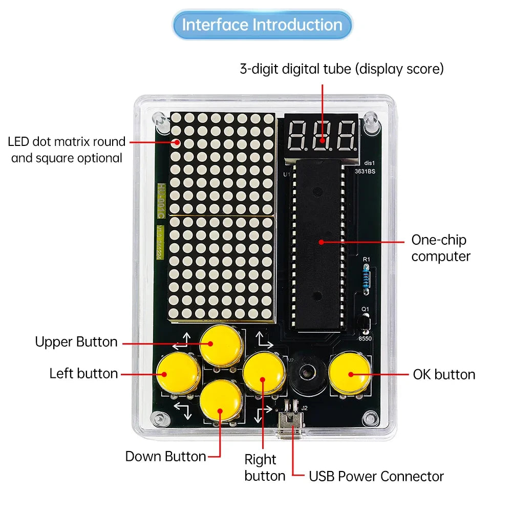 7 Pixel Game Console Kit