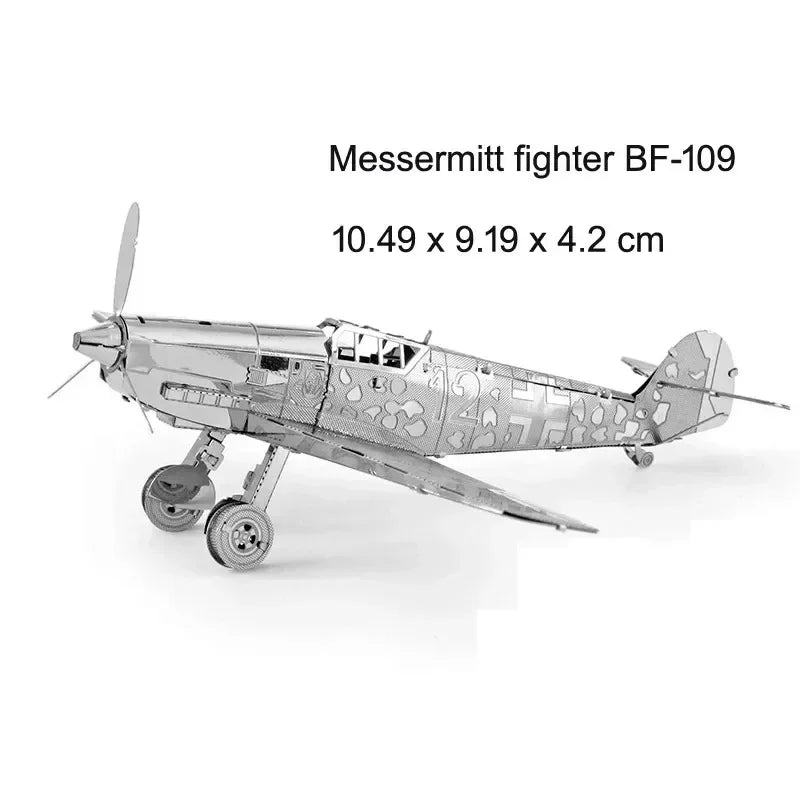 3D Metal Puzzles (Planes, Ships, Flying saucers)