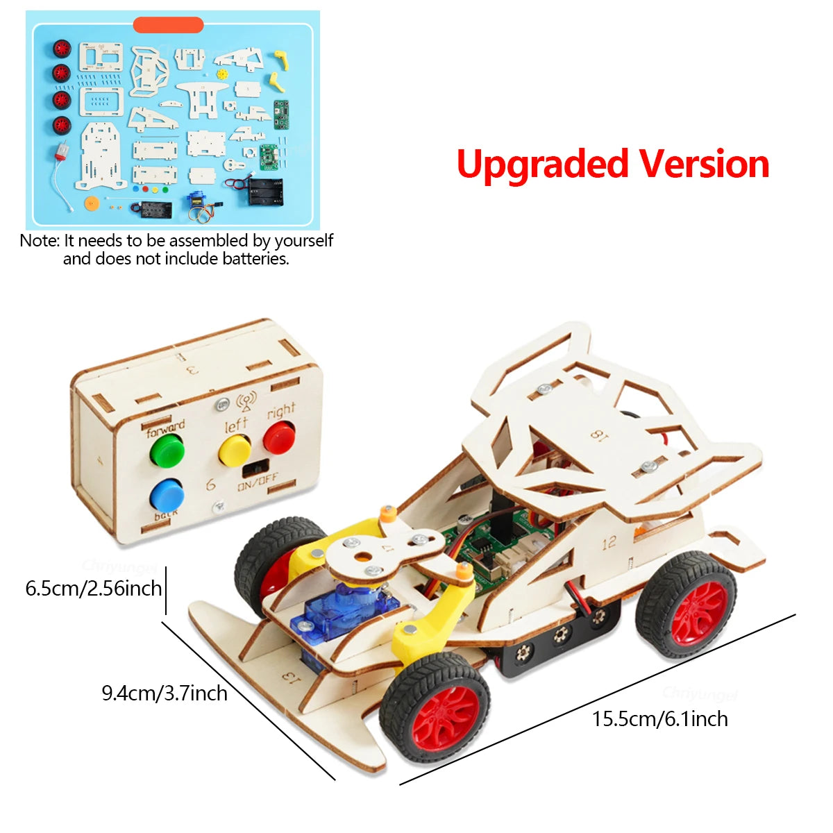 Wooden Remote Control Car Kit