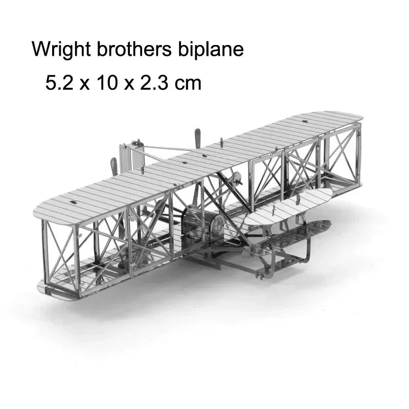 3D Metal Puzzles (Planes, Ships, Flying saucers)