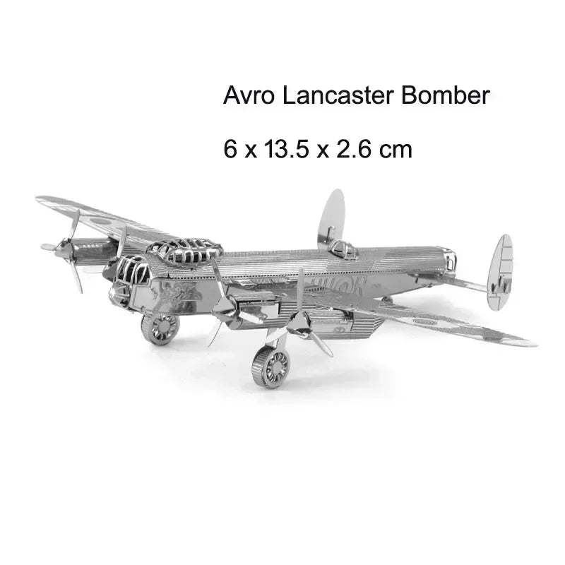 3D Metal Puzzles (Planes, Ships, Flying saucers)