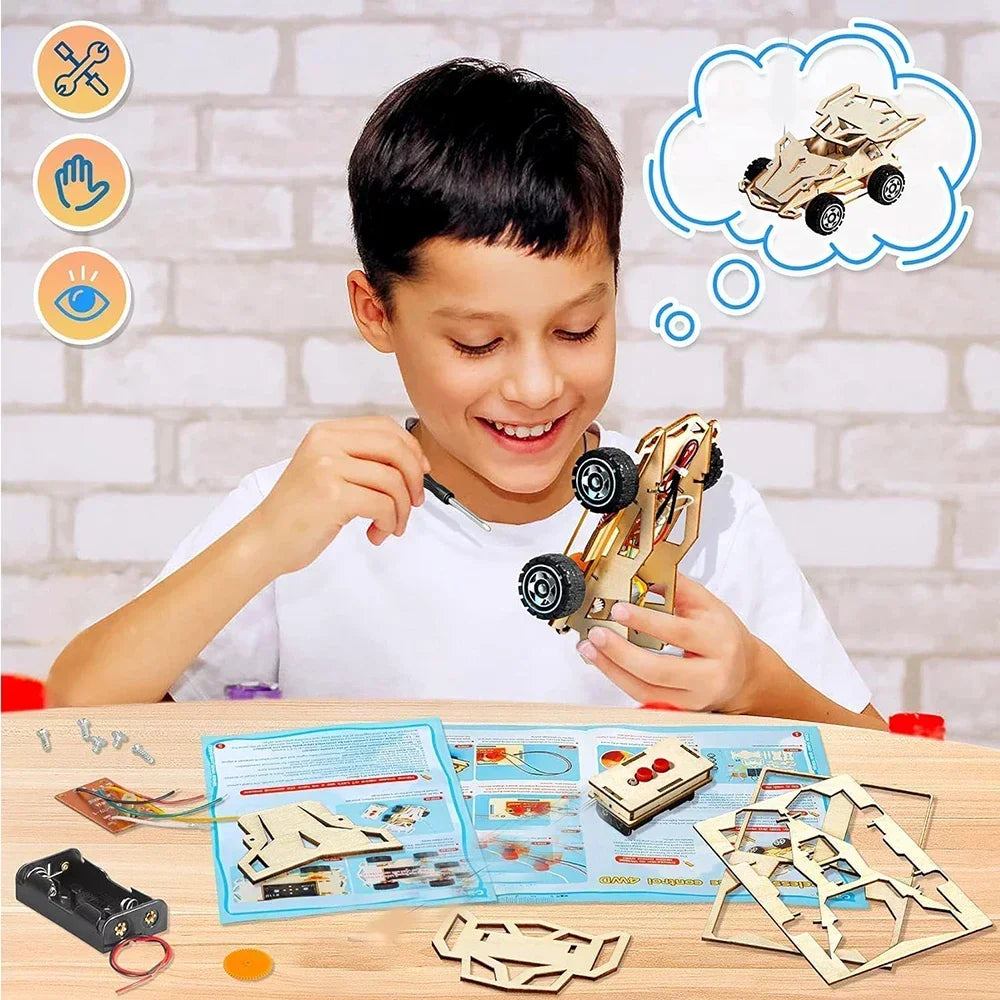 Wooden Remote Control Car Kit