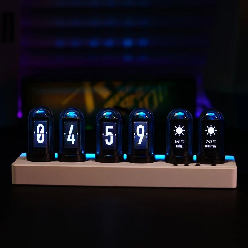 Wifi Controlled Faux Nixie Tube Clock Kit