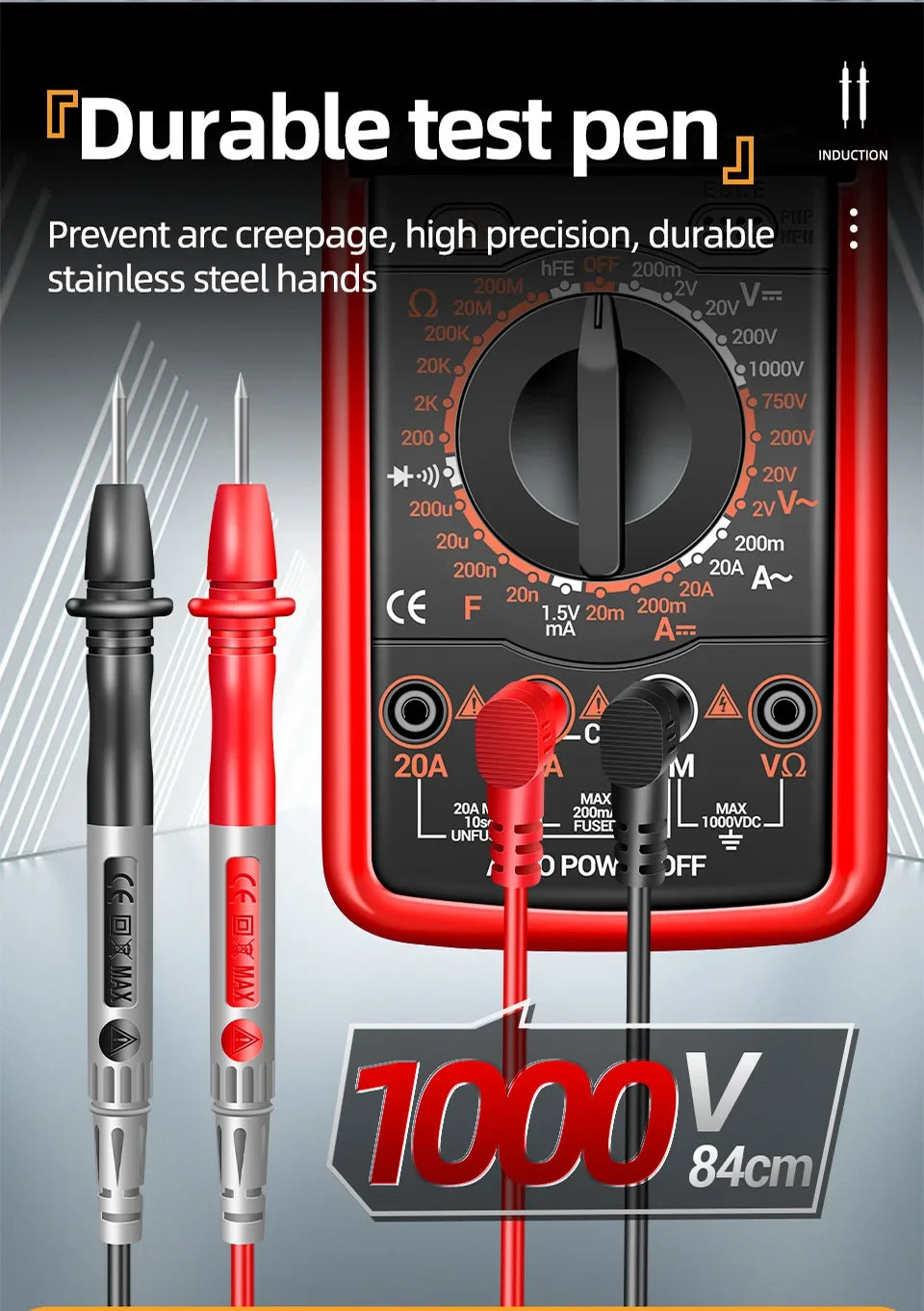 Professional Multimeter Tester ANENG DT9205A-12