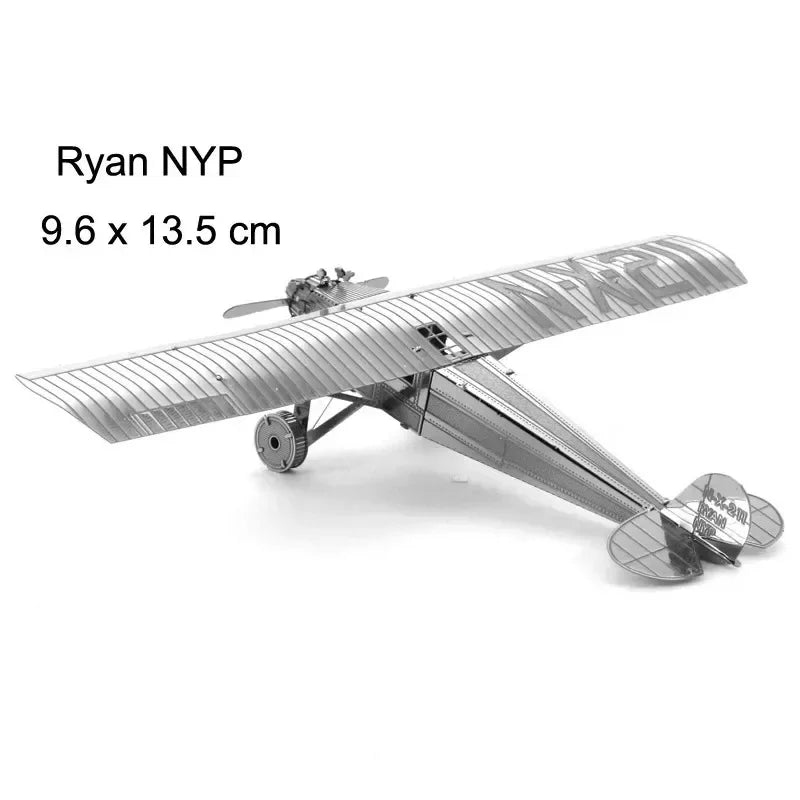 3D Metal Puzzles (Planes, Ships, Flying saucers)