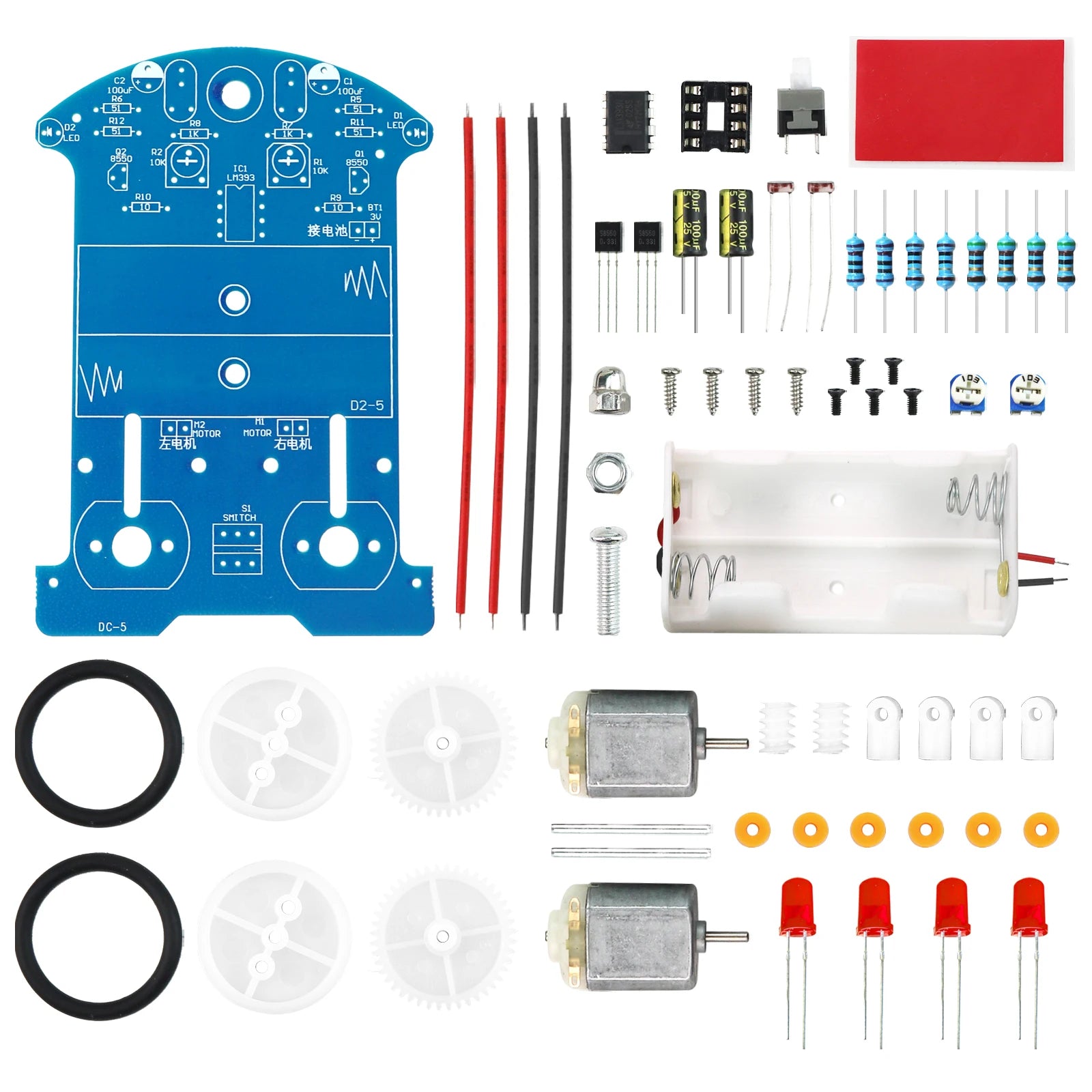 DIY Intelligent Line-Tracking Robot Car Kit