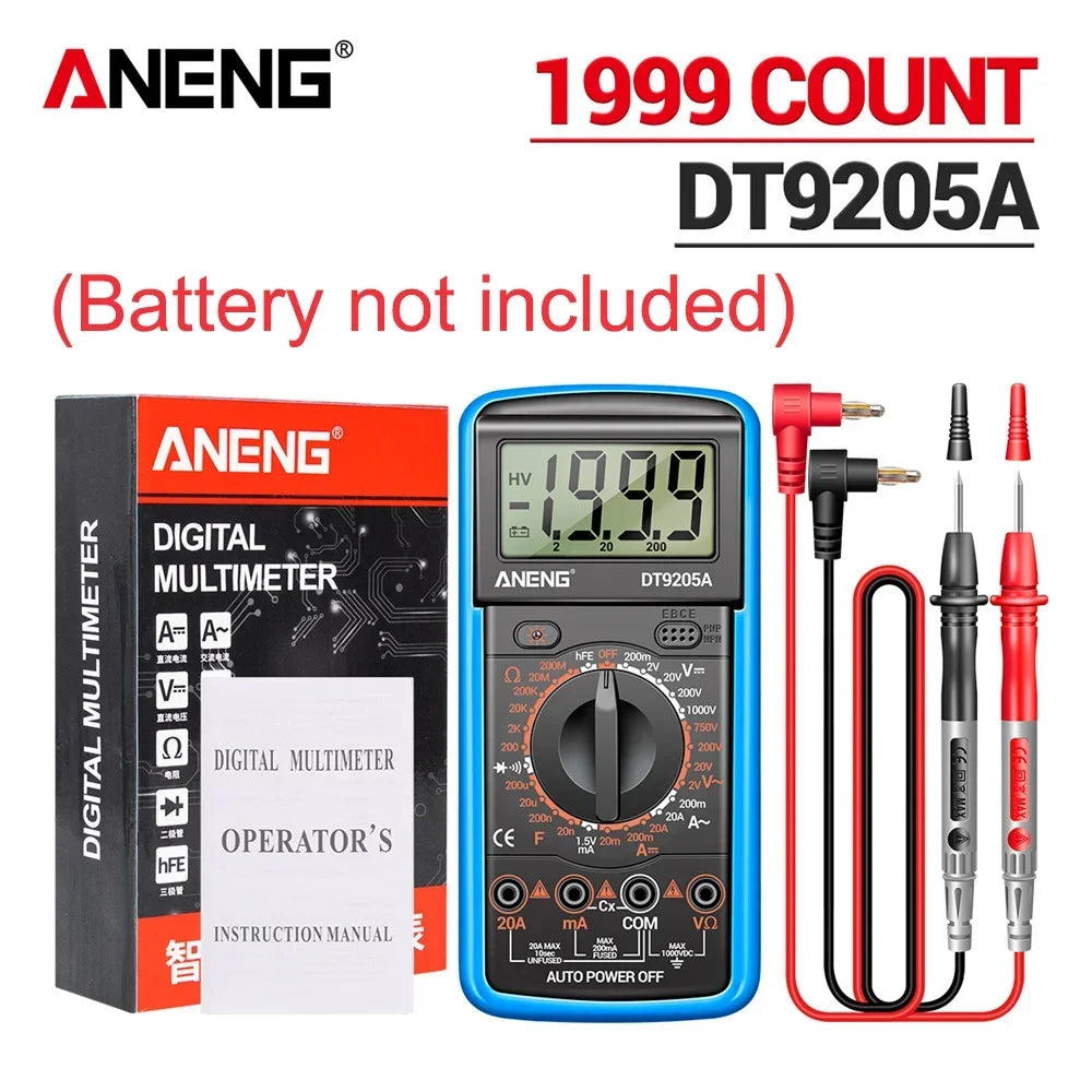 Professional Multimeter Tester ANENG DT9205A-12