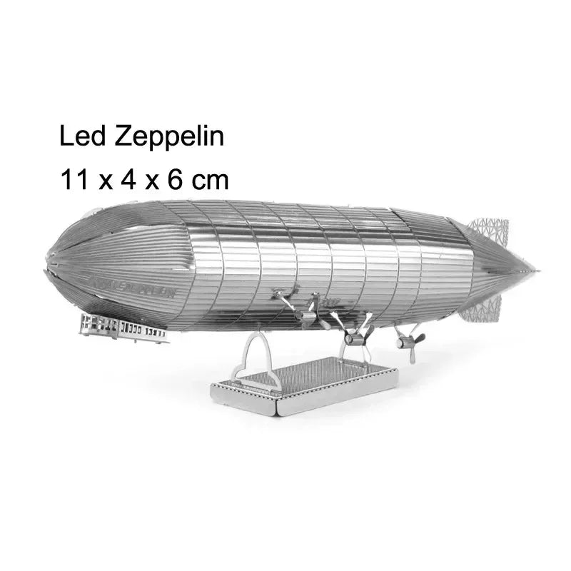 3D Metal Puzzles (Planes, Ships, Flying saucers)