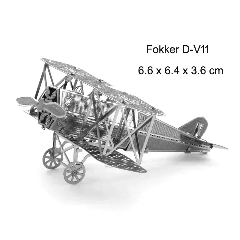 3D Metal Puzzles (Planes, Ships, Flying saucers)