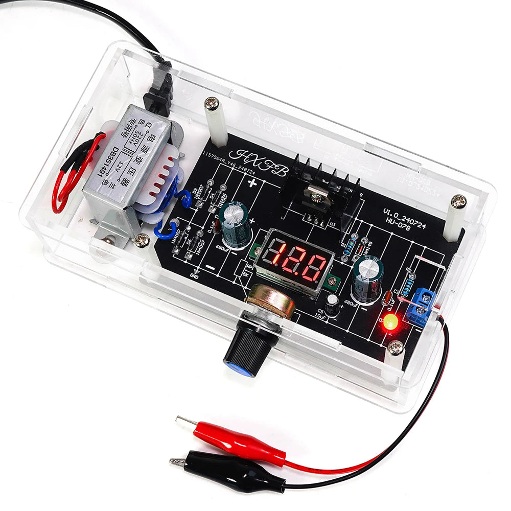 DIY Variable bench power supply Kit (1.25V-12V)