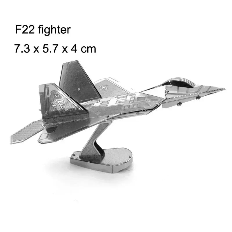 3D Metal Puzzles (Planes, Ships, Flying saucers)