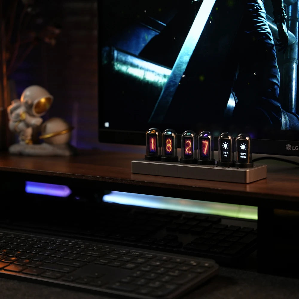 Wifi Controlled Faux Nixie Tube Clock Kit