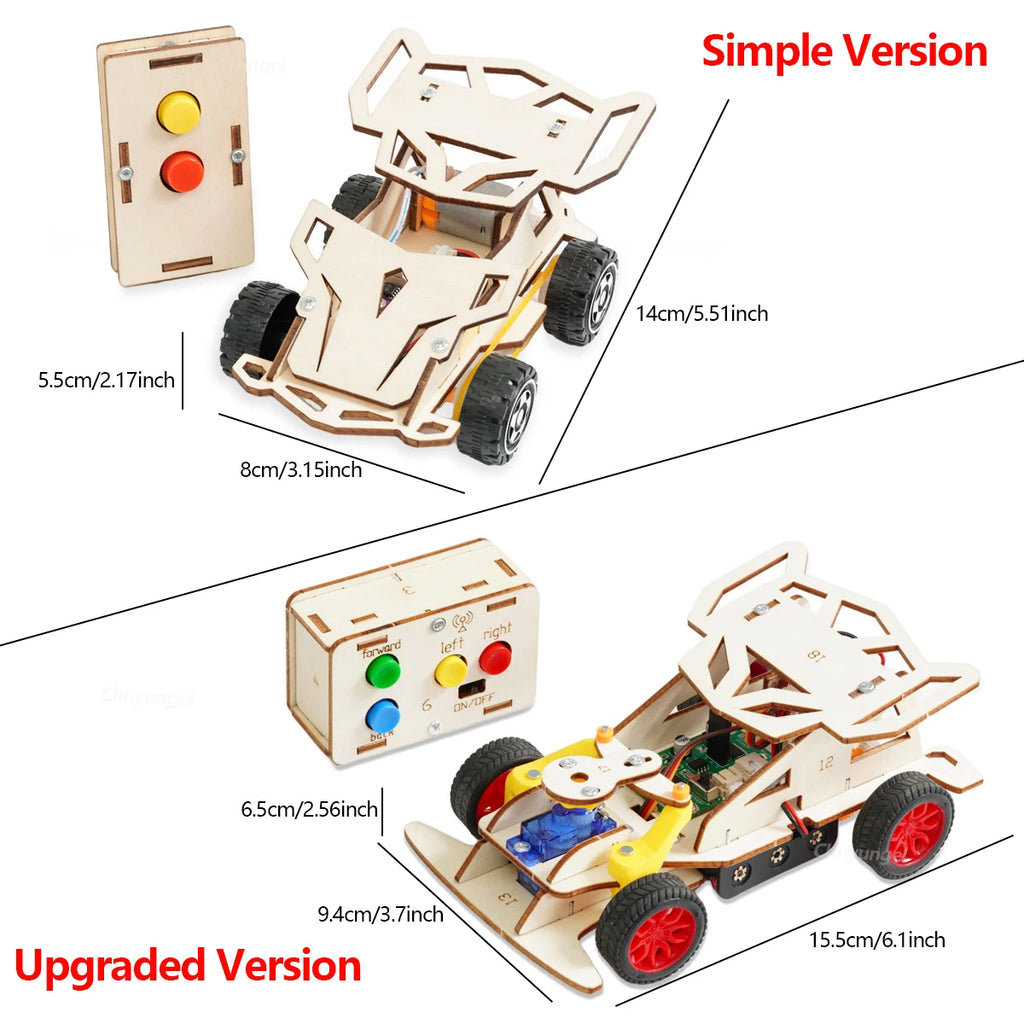 Wooden Remote Control Car Kit