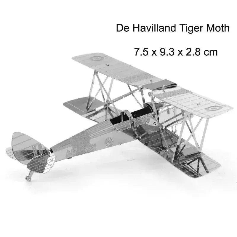3D Metal Puzzles (Planes, Ships, Flying saucers)