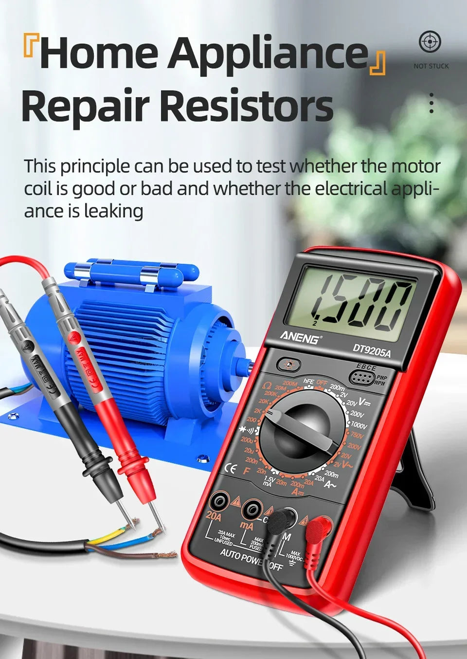 Professional Multimeter Tester ANENG DT9205A-12