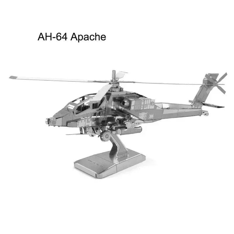 3D Metal Puzzles (Planes, Ships, Flying saucers)