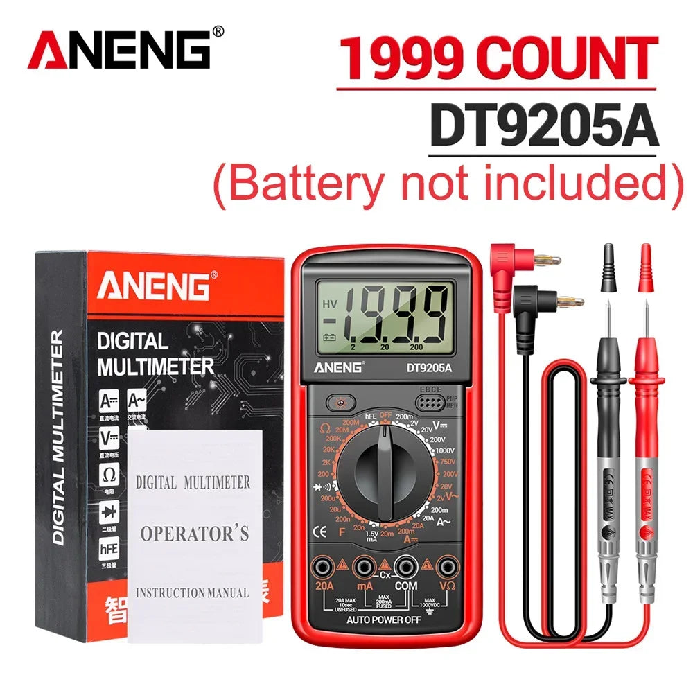 Professional Multimeter Tester ANENG DT9205A-12