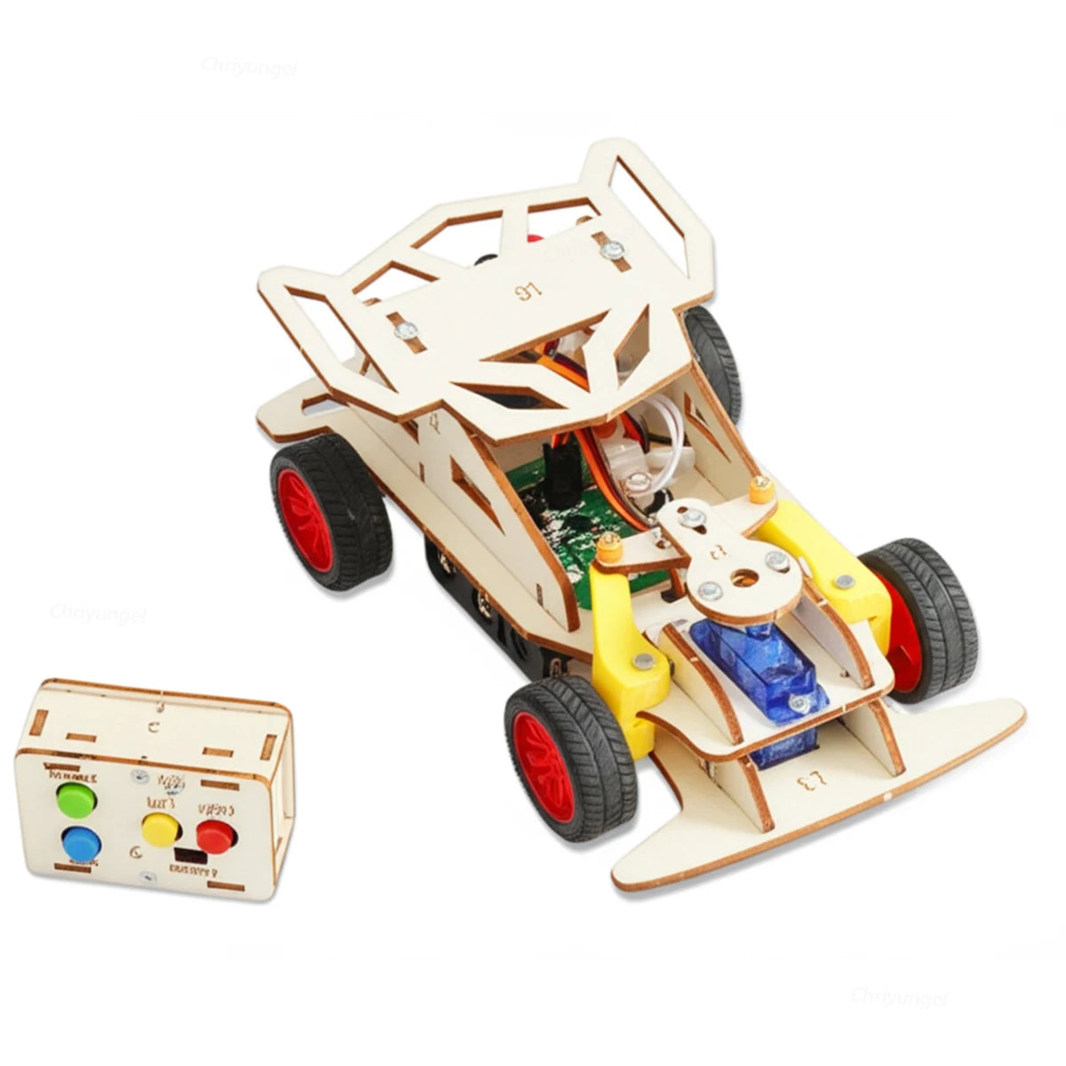 Wooden Remote Control Car Kit