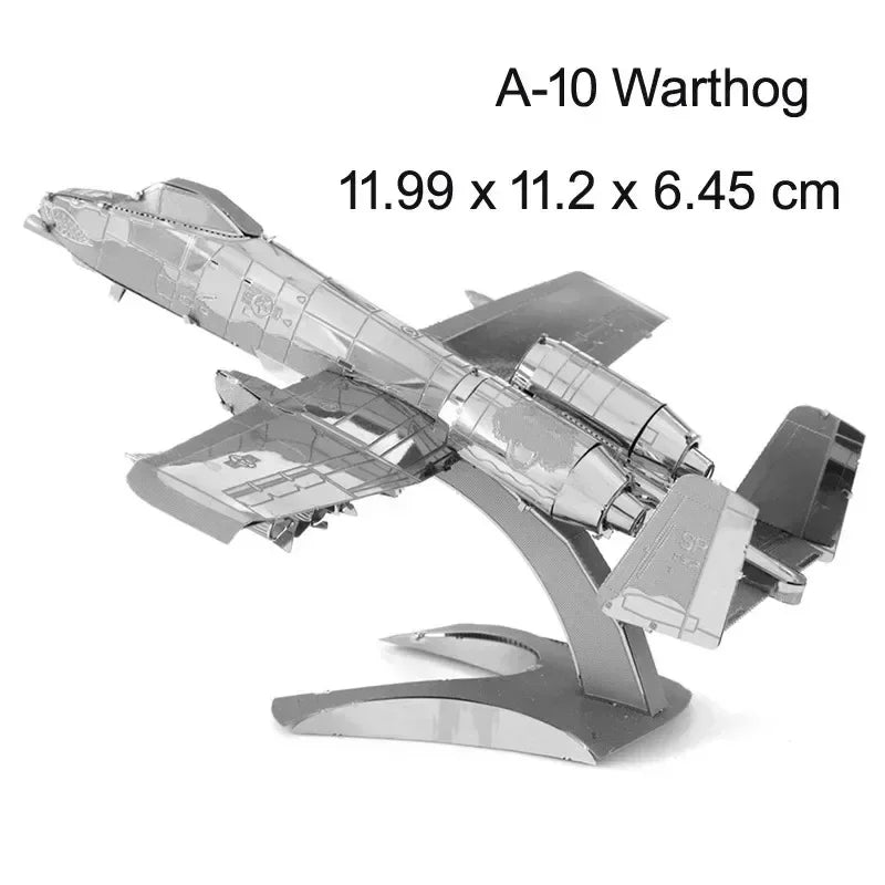 3D Metal Puzzles (Planes, Ships, Flying saucers)
