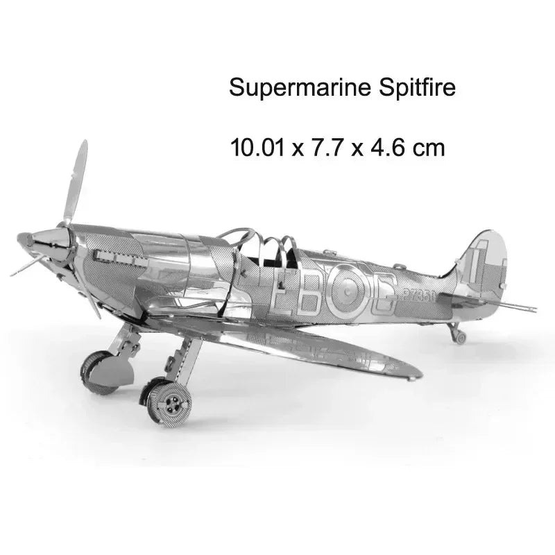 3D Metal Puzzles (Planes, Ships, Flying saucers)