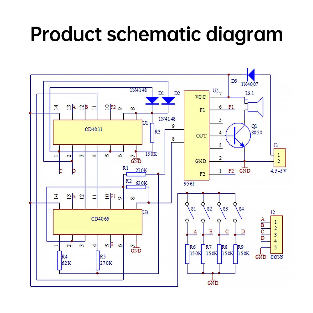 Music Box 16-Tone Electronic Module Kit