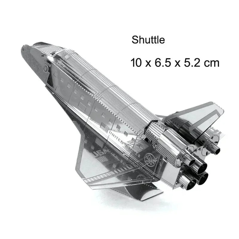 3D Metal Puzzles (Planes, Ships, Flying saucers)
