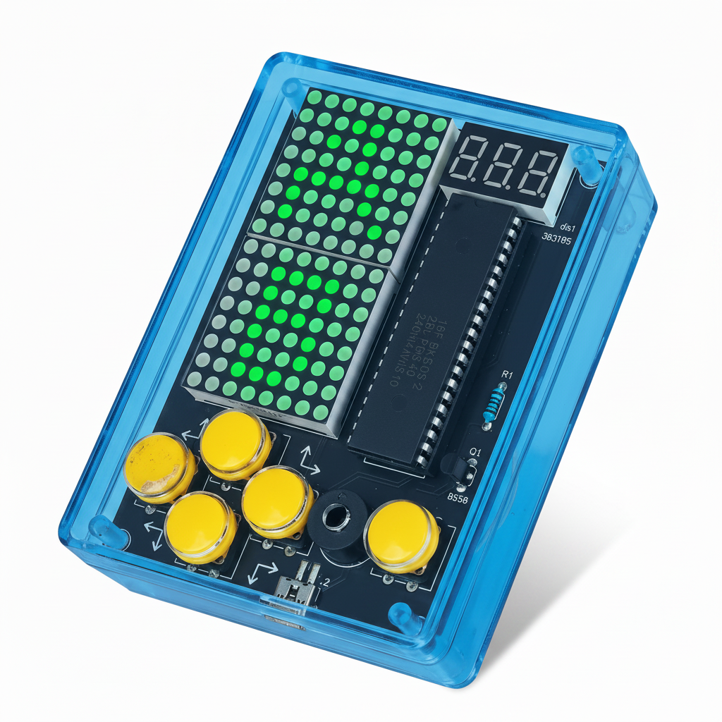 Blue Case, Green LED