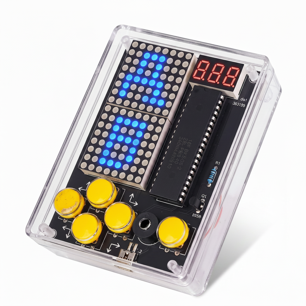 Transparent Case, Blue LED
